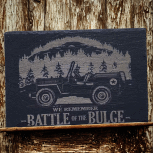 Ardoise WILLYS WE REMEMBER BATTLE OF THE BULGE