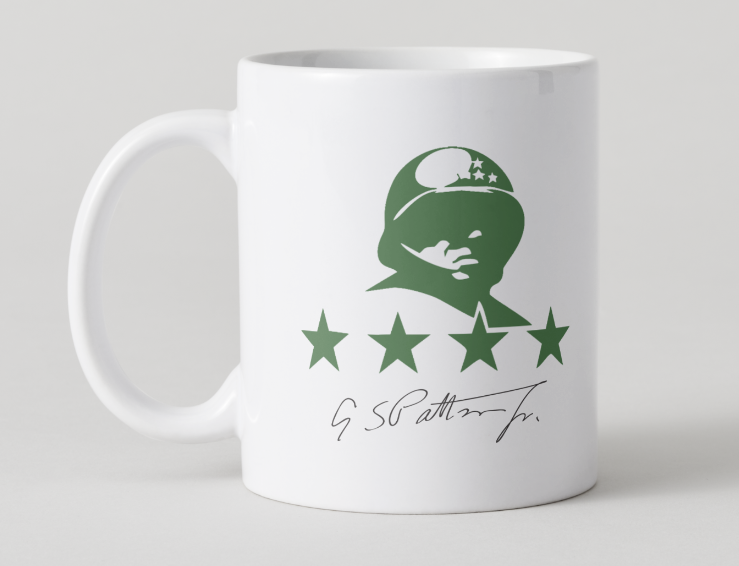 Mug "G.S. Patton Jr." – Hommage à un Général de Légende