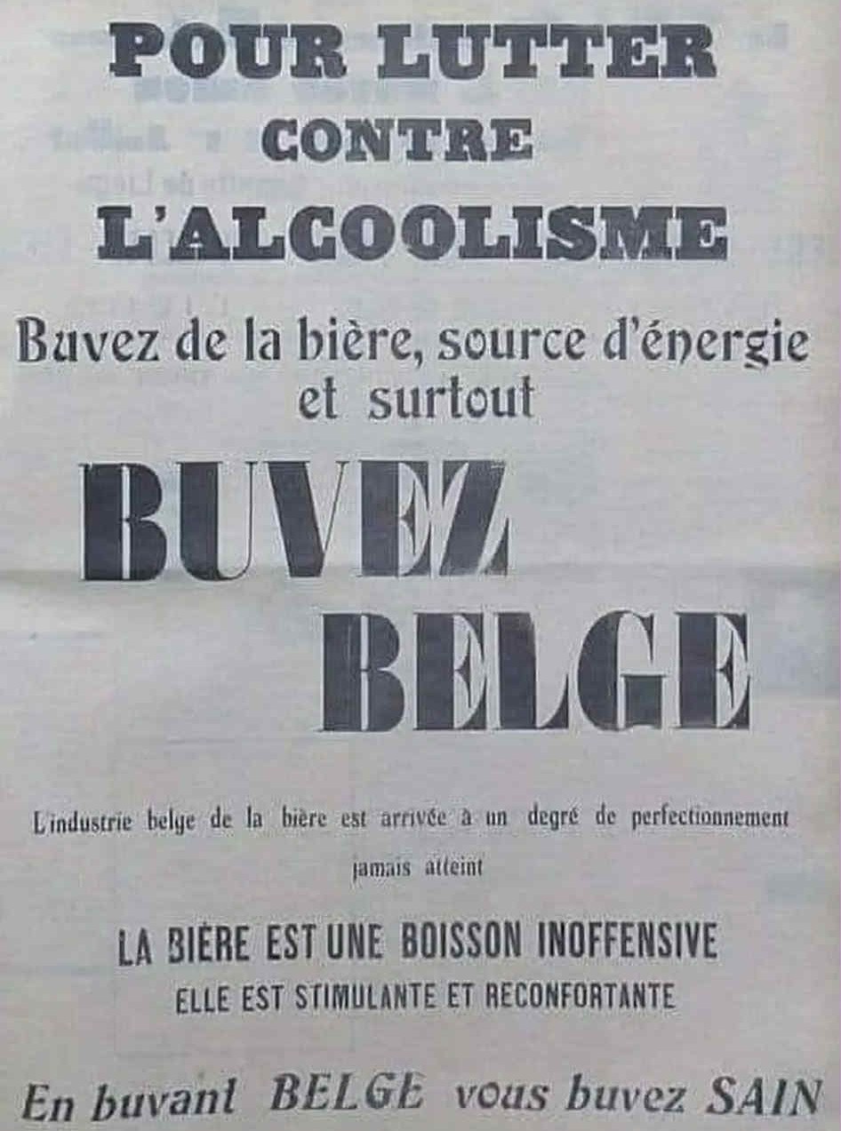 Plaque Métal Vintage “Buvez Belge” – Humour Rétro Belge – Bild 2