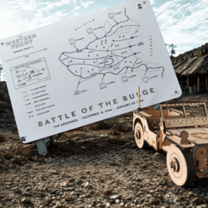 Panneau « Battle of the Bulge » – Carte Historique Premium